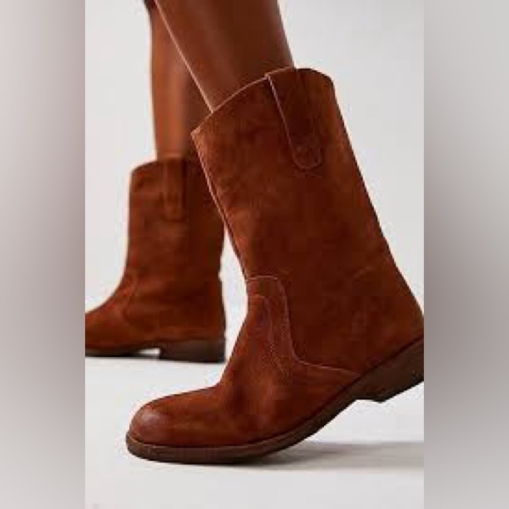 Free People Brown Ankle Boots - Picture 3 of 6